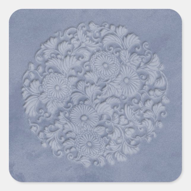 flourish square sticker (Front)