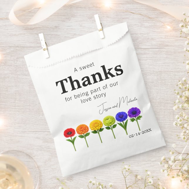 🌈💍Flourish Together  Favor Bag (Clipped)