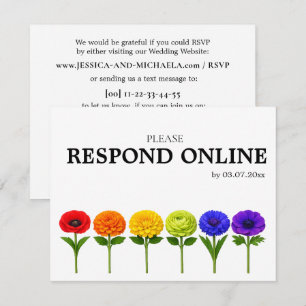 🌈 Flourish Together Horizontal RSVP Online Card