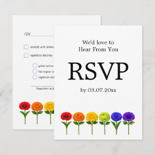 🌈 Flourish Together –with Meal Choices RSVP Card
