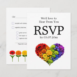 🌈 Flourish Together –with Meal Choices RSVP Card