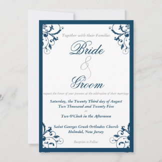 Flourish Wedding Invitation