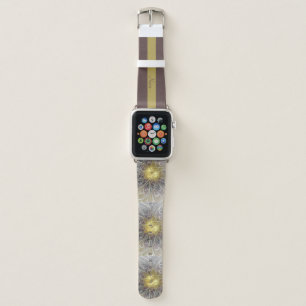Flourish With Gold Modern Abstract Art Flower Name Apple Watch Band
