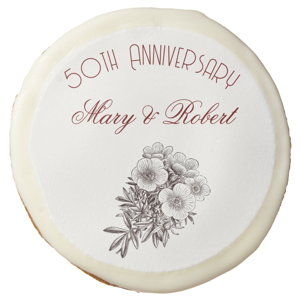 Flourished 50th anniversary - personalized 