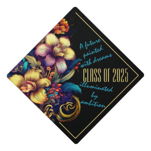 Flourished Future - Dutch Painting Inspiration Graduation Cap Topper