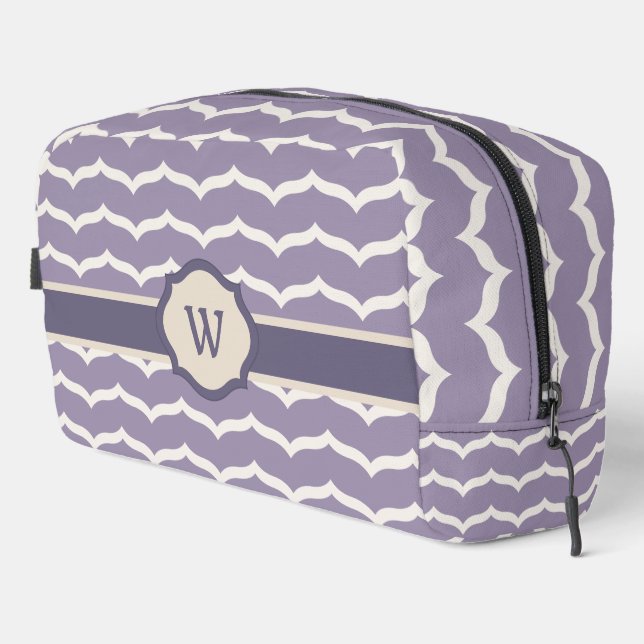Flourished Zigzag Dopp Kit (Right Corner)