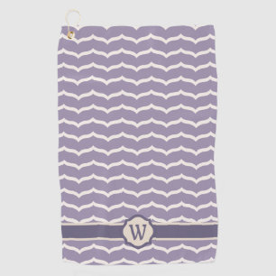 Flourished Zigzag Golf Towel