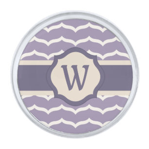 Flourished Zigzag Lapel Pin