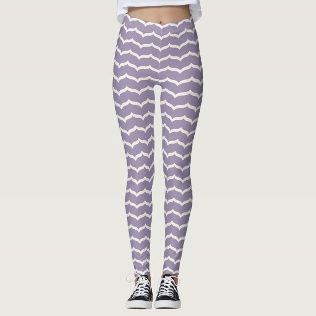 Flourished Zigzag Leggings (Front)