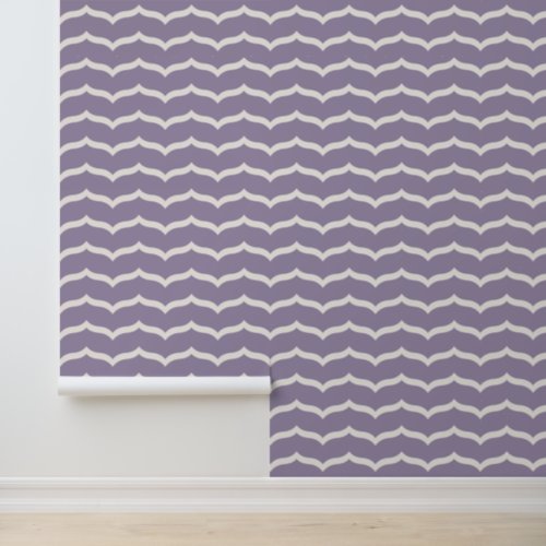 Flourished Zigzag Wallpaper