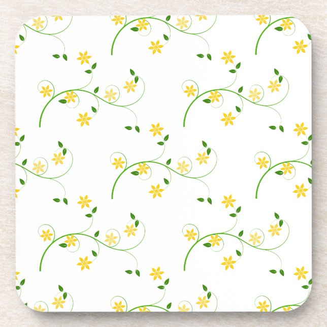 Flourishes and Flowers Drink Coaster (Front)
