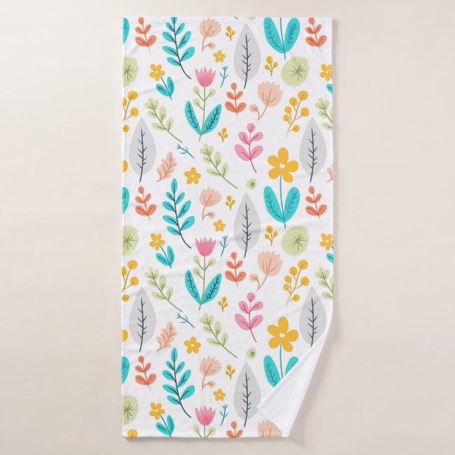 Flourishing Botanicals Bath Towel Set (Bath Towel)
