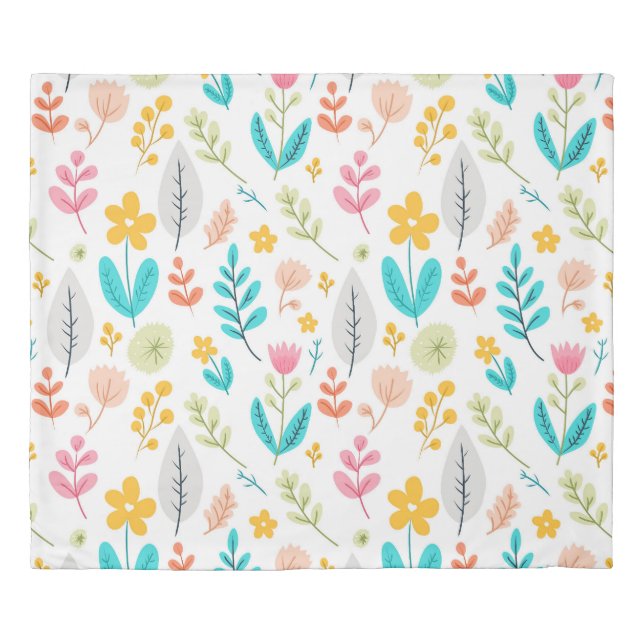 Flourishing Botanicals Duvet Cover (Front)