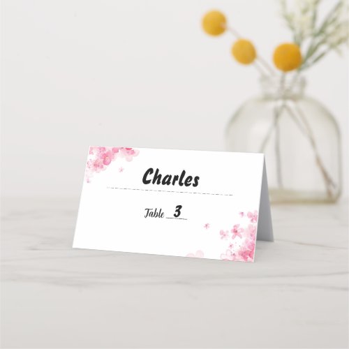 Flourist Wedding Place Card