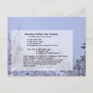 Flourless Oat Cookies Postcard