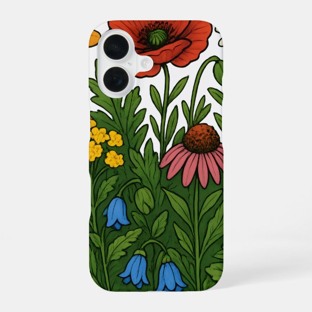 Flours coques iphone 16 case (Back)
