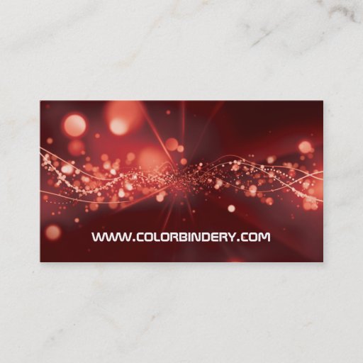 Customizable Flow Burst Red Focus Business Card