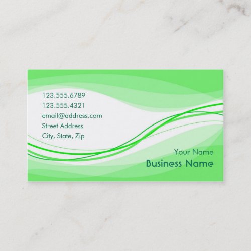 Flow Business Card (green)
