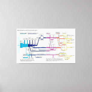 Flow Chart USA American Criminal Justice System Canvas Print