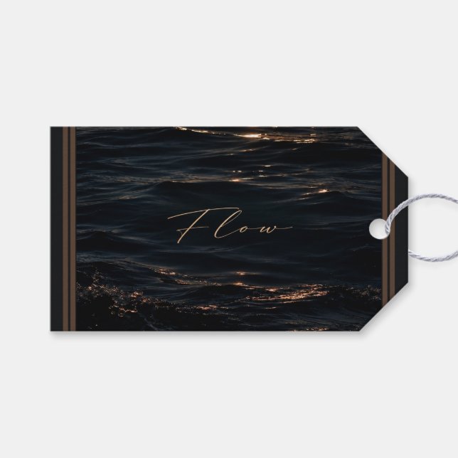 Flow - Deep Waters Gift Tags (Front (Horizontal))