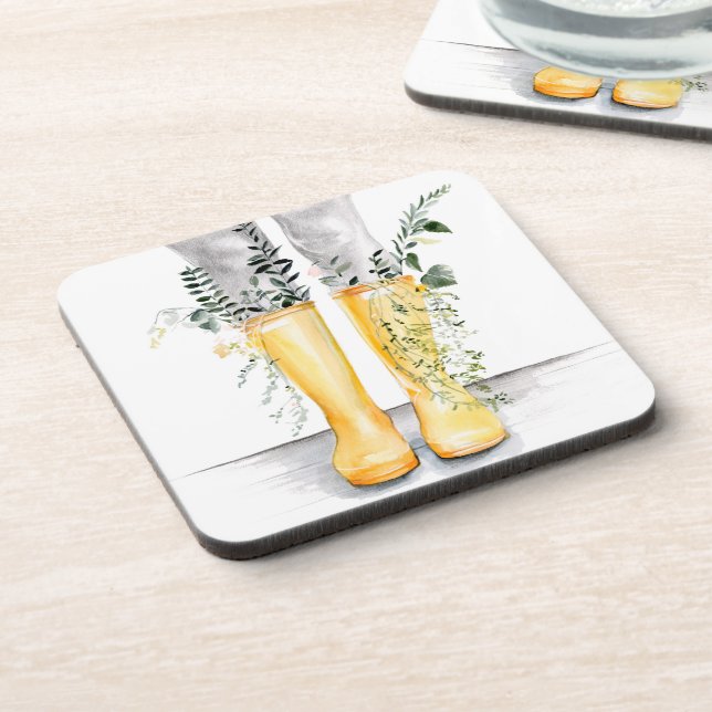 Flow & Grow I Beverage Coaster (Left Side)