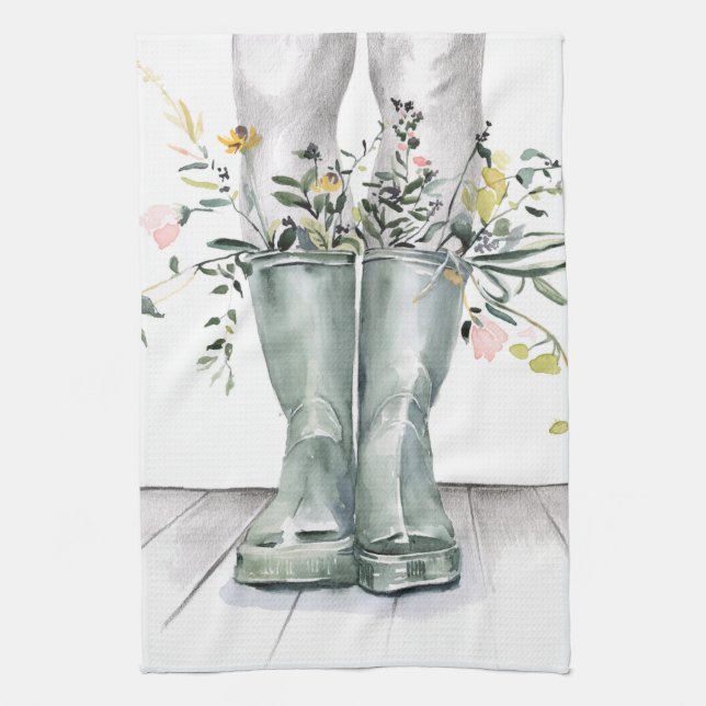 Flow & Grow II Kitchen Towel (Vertical)