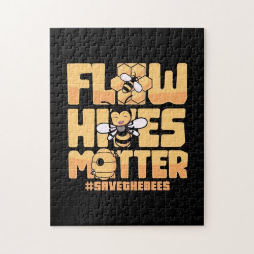 Flow Hives Matter Bees Jigsaw Puzzle