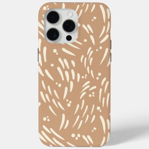 Flow in Tan and Cream iPhone 15 Pro Max Case