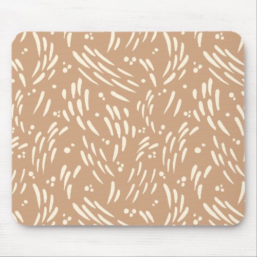 Flow in Tan and Cream Mouse Pad