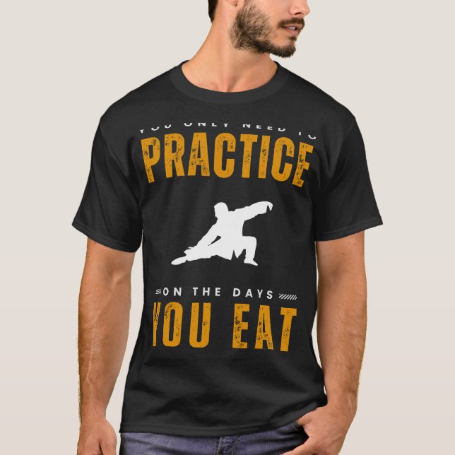 Flow into Laughter with Tai Chi Practice Tee  Fin (Front)