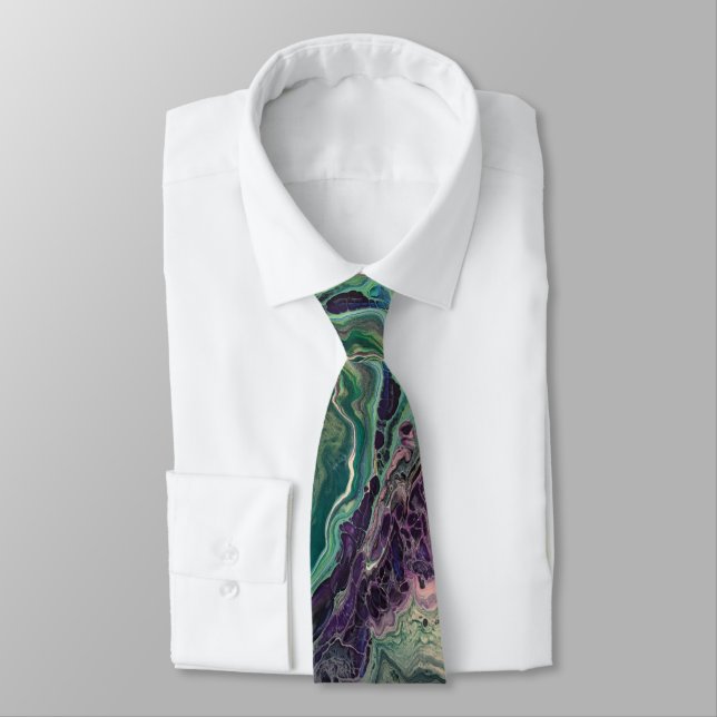 "Flow" Neck tie No.1 (Tied)
