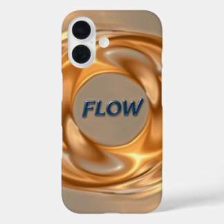 Flow Wave Symmetry Fluid Motion Decorative Art iPhone 16 Case