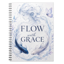 Flow With Grace Koi Fish Notebook