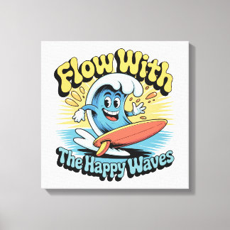 Flow With The Happy Waves Wall Art