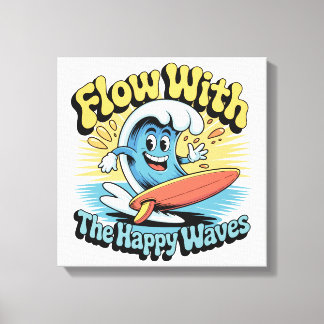 Flow With The Happy Waves Wall Art