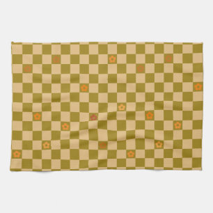 Flowe Checkered Pattern - No. 02 Kitchen Towel