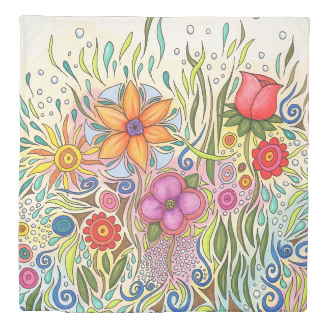 Flower 12 Garden Art Duvet Cover (Front)