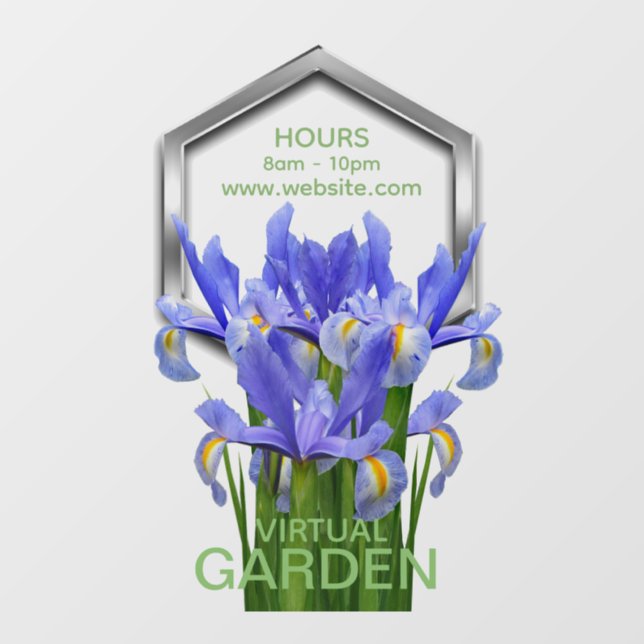 Flower 1 - Window Cling: 20.00" x 30.00" Cling (Sheet)