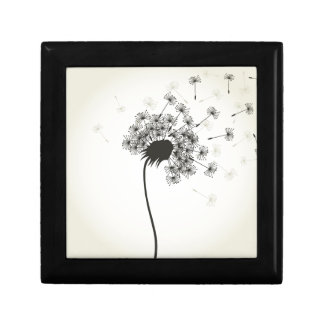Flower a dandelion jewelry box