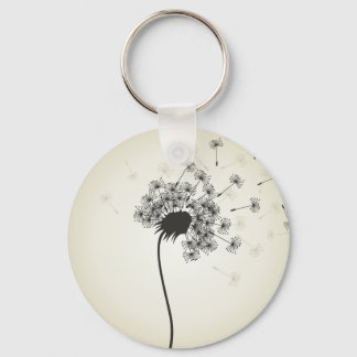 Flower a dandelion keychain