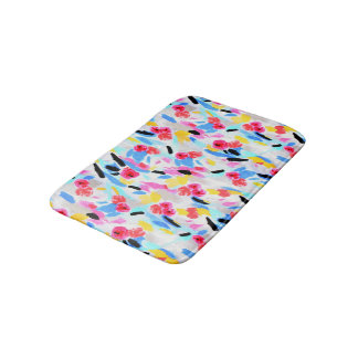 Flower Abstract Bathroom Mat