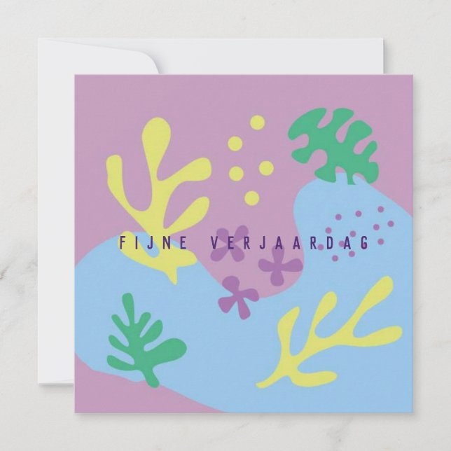 flower abstract card (Front)