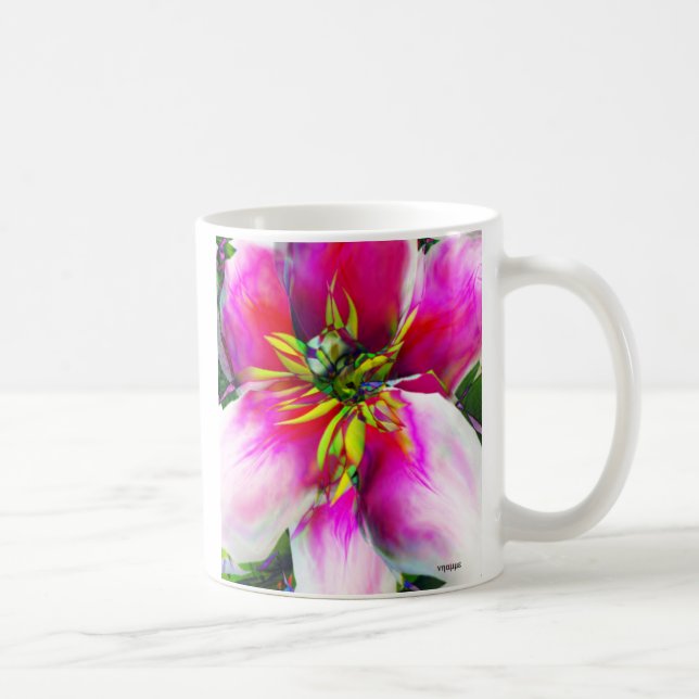 flower, abstract coffee mug (Right)