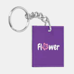 Flower Acrylic Keychain