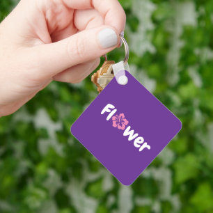 Flower Acrylic Keychain