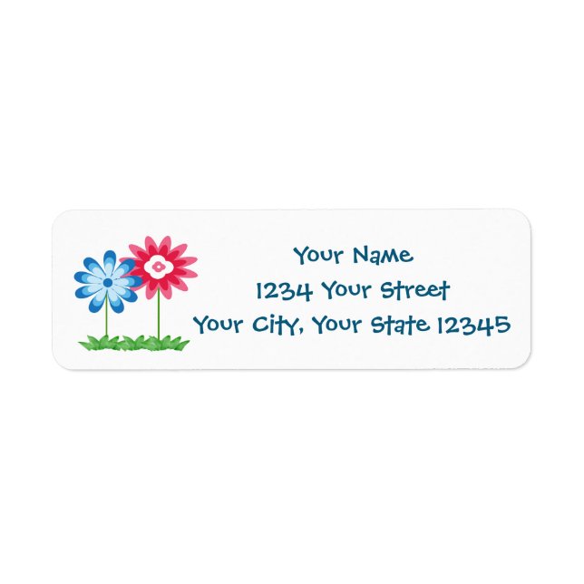 Flower Address Label (Front)