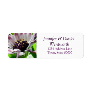 Flower Address Labels Daisy