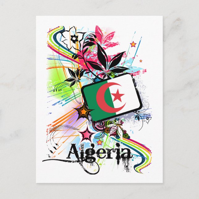 Flower Algeria Postcard (Front)