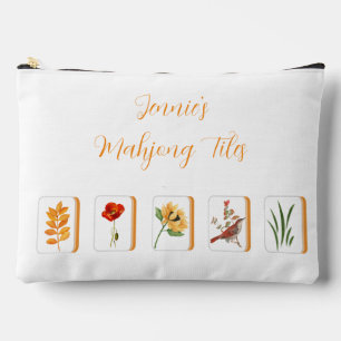 Flower and Bird Bam Mahjong Tile Bag