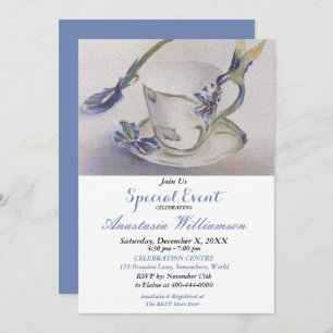 FLOWER AND BIRD PARTY EVENT INVITE